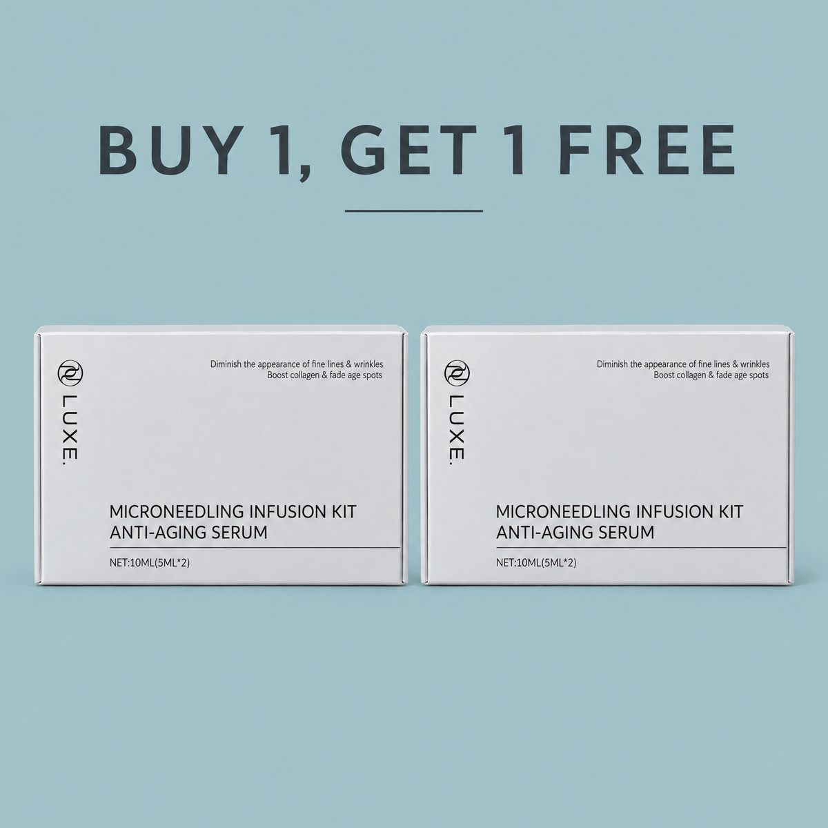 Buy 1, get 1 free: two LUXE Micro-Infusion Kit boxes